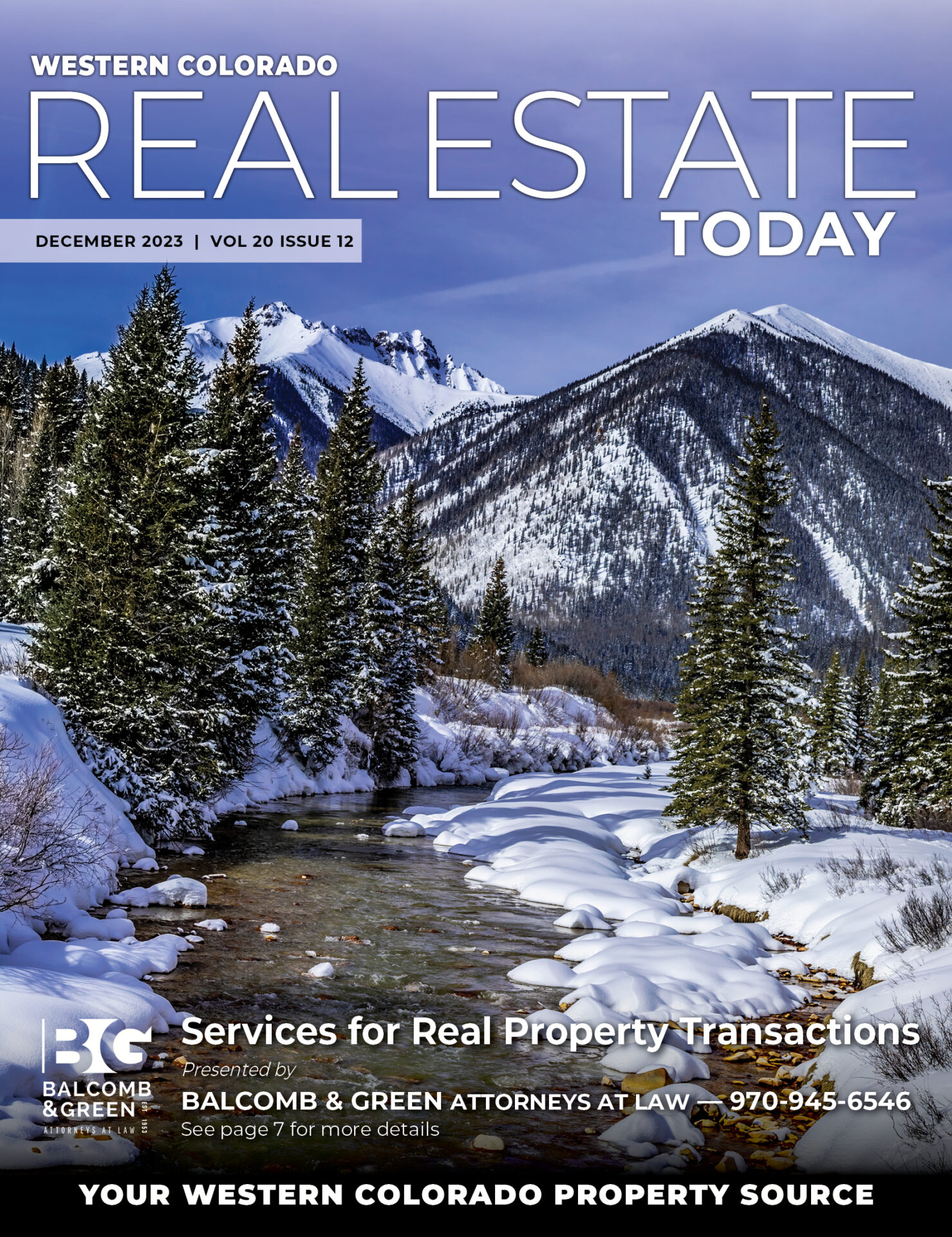 December 2023 Western Colorado Real Estate Today
